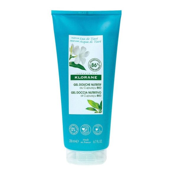 KLORANE-Crème douche nutritive eau de tiaré 200ml