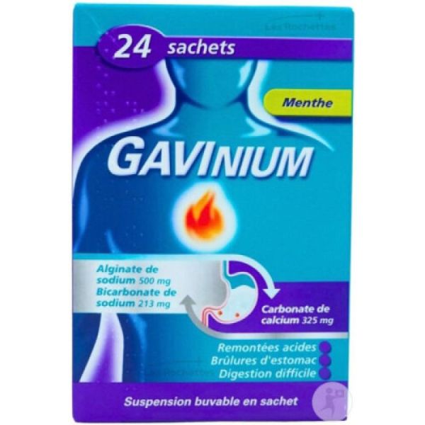 GAVINIUM - Remontées acides, brûlures d'estomac, suspension buvable
