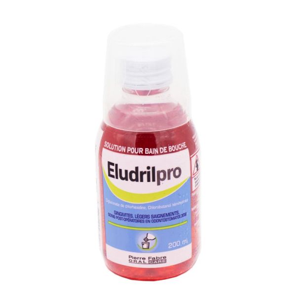 EludrilPro, bain de bouche - Flacon 200 ml + gobelet