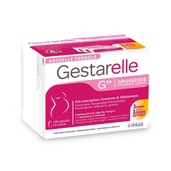 GESTARELLE G3+ GROSSESSE 90 Capsules - Pré-conception, Grossesse, Allaitement