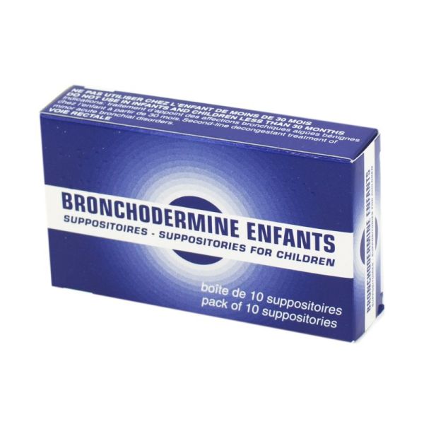 Bronchodermine Enfants, suppositoires - Boite de 10