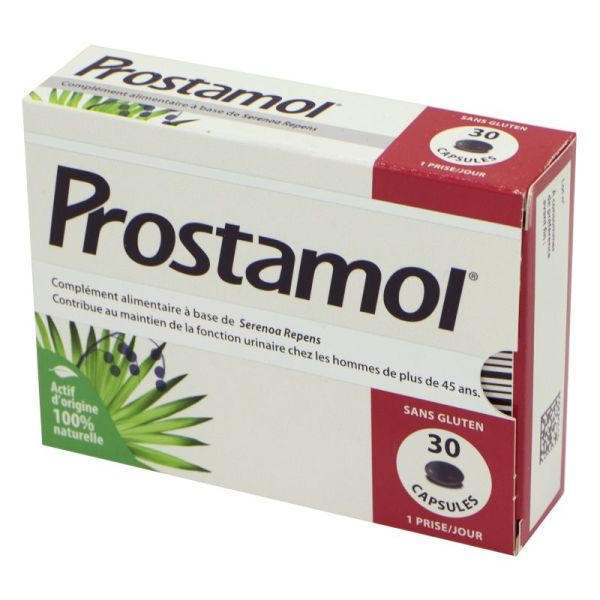 PROSTAMOL 30 Capsules - Fonction Urinaire Homme de plus de 45 Ans - à Base de Serenoa Repens