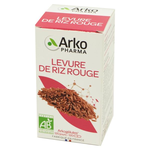 ARKOGELULES Levure de Riz Rouge 2.9 mg de Monacolines - Bte/120 - Cholestérol, Glycémie