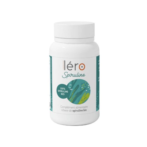 LERO Spiruline Bio 100% - Spirulina platensis - Fatigue Passagère, Récupération - Bte/90 Comprimés