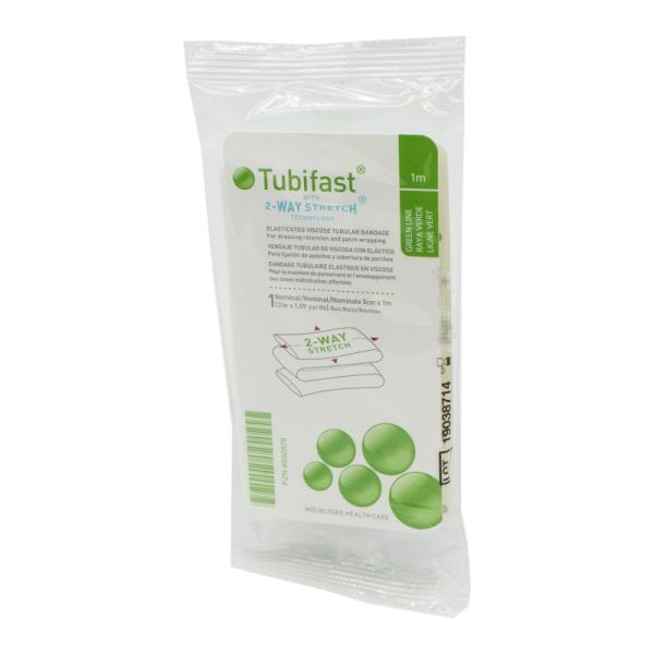 MOLNLYCKE TUBIFAST Ligne Verte 1m Circonférence 14/24 cm With 2-Way Stretch - Bandage Tubulaire Elas