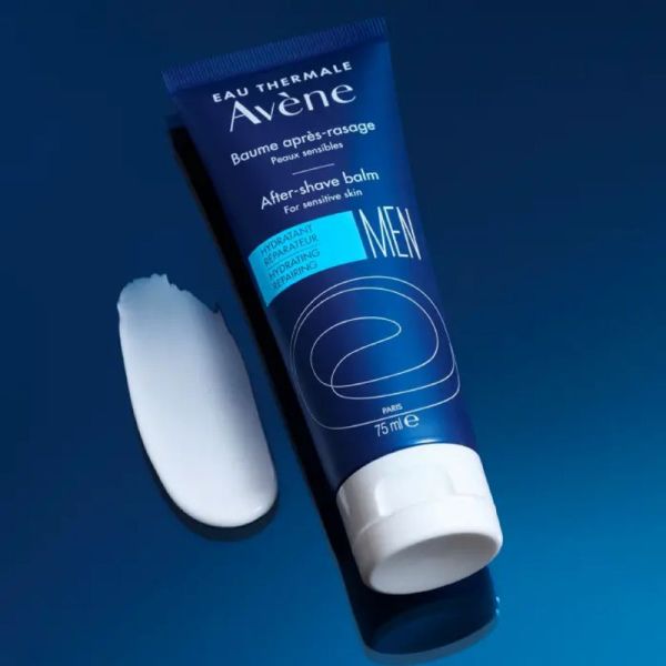 AVENE MEN Baume Après Rasage 75ml - Peaux Sensibles - Feu du Rasoir, Rougeurs après Rasage