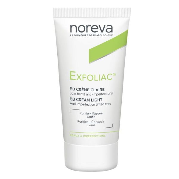 EXFOLIAC BB Crème Claire 30ml - Soin Teinté Anti Imperfections - Peaux à Imperfections