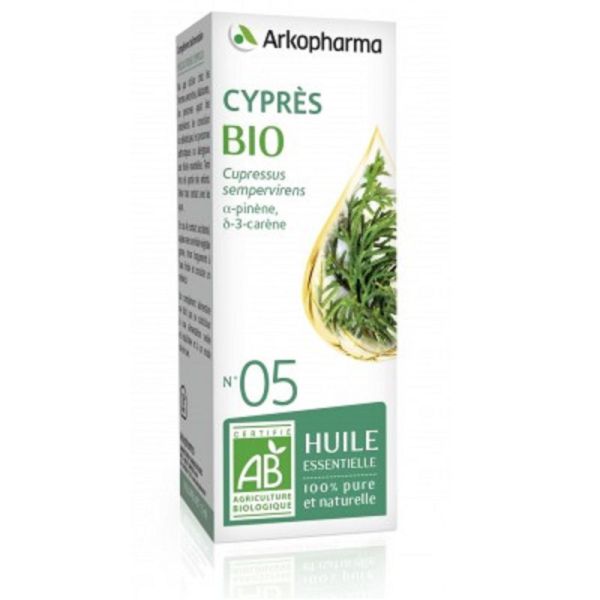 ARKOESSENTIEL BIO Cyprès n°05 - Fl/10ml - Huile Essentielle 100% Pure et Naturelle