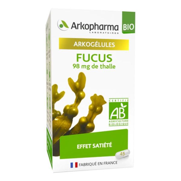 ARKOGELULES BIO Fucus 98mg de Thalle - Bte/45 - Effet Satiété