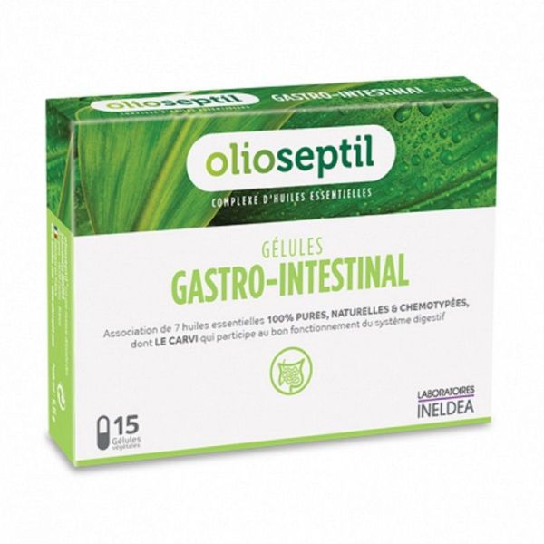 OLIOSEPTIL Gasrto Intestinal 15 Gélules - Assainissement et Bon Fonctionnement Digestif