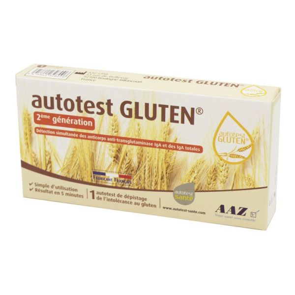 AUTOTEST GLUTEN Bte/1 - Dépistage de l' Intolérance au Gluten, Maladie Coeliaque