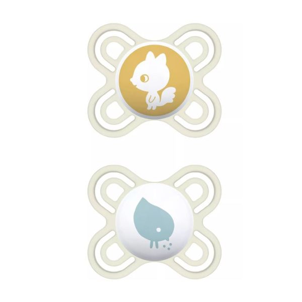 MAM 2 Sucettes Perfect Naissance 0-2 Mois Silicone Référence 2