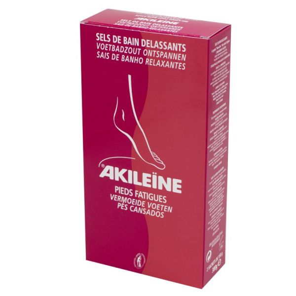 AKILEINE Sels de Bain Podologique - Pieds Fatigués - Bte/2 sachets de 150 g - ASEPTA