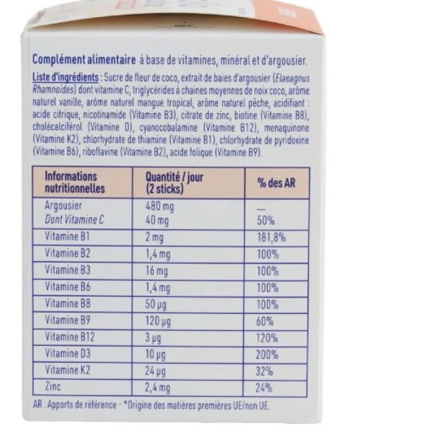 BOIRON OSCILLO VITALITE complément alimentaire 30 sticks