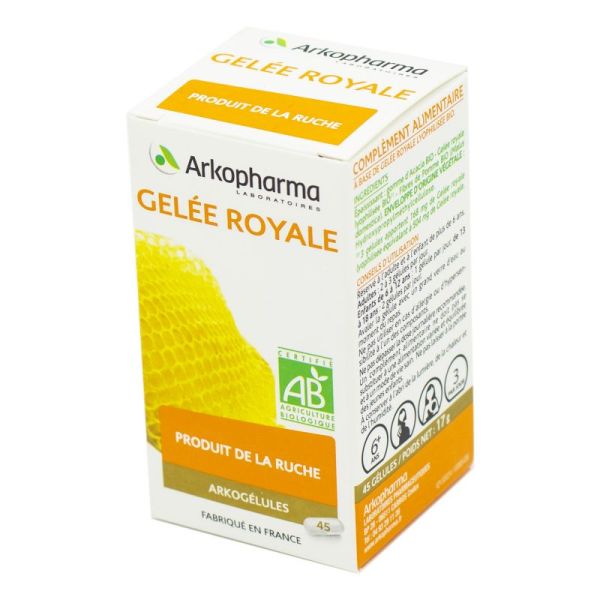 ARKOGELULES Gelée Royale Bio (Produit de la Ruche) - Complément alimentaire Fatigue Tonus - Bte/45