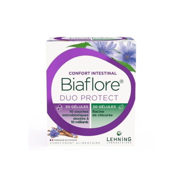BIAFLORE DUO PROTECT 30 + 30 Gélules - Confort Intestinal