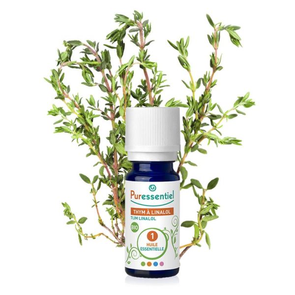 PURESSENTIEL BIO Thym à Linalol 5ml - Huile Essentielle Thymus vulgaris linaloliferum