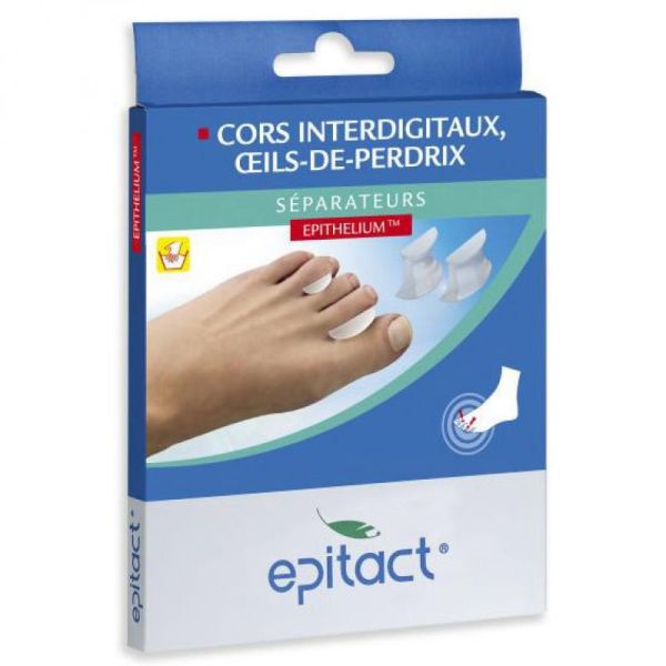 EPITACT Séparateur Taille S (Small = Petits) Cors Interdigitaux, Oeils de Perdrix - Bte/6