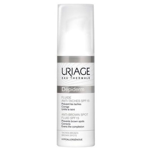 URIAGE Dépiderm Fluide Anti Taches SPF15 - Soin de Jour - Peaux Hyperpigmentées - Spray/30ml