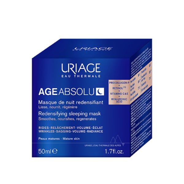 URIAGE AGE ABSOLU Masque de Nuit 50ml - Rides, Relâchement, Volume, Eclat