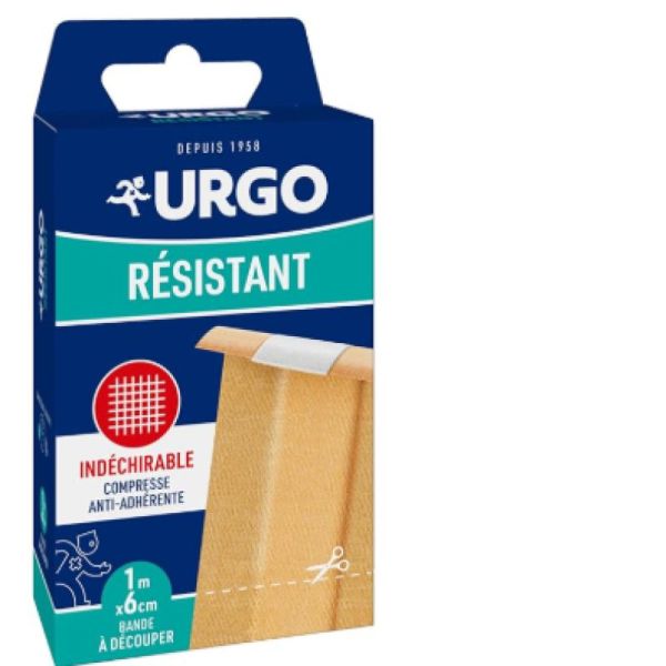 URGO RESISTANT Pansement / Bande à Découper 6cm x 1m - Bte/1
