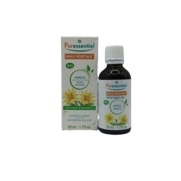 PURESSENTIEL Huile Végétale BIO ARNICA (Arnica montana) 50ml - 100% Pure et Naturelle