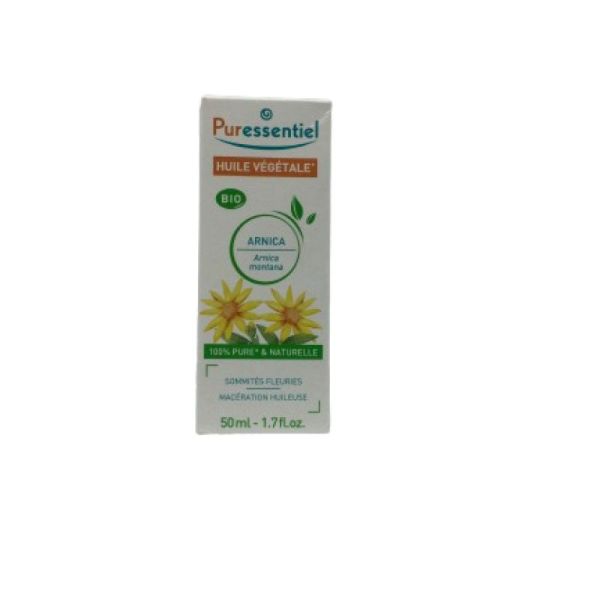 PURESSENTIEL Huile Végétale BIO ARNICA (Arnica montana) 50ml - 100% Pure et Naturelle