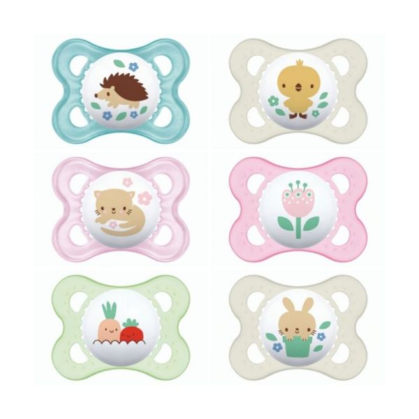 MAM 2 Sucettes Original Animaux 2-6 Mois Silicone  Référence 4