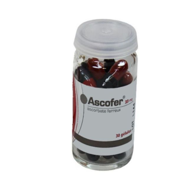 Ascofer 33 mg, 30 gélules