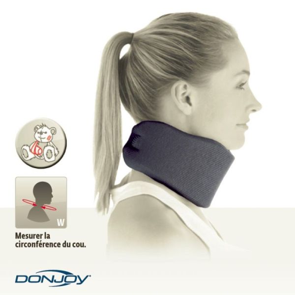 DONJOY Collier Anatomique C1 Bleu Marine - Collier Cervical en Cas de Torticolis, Cervicarthrose - 1