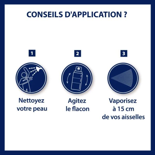 ETIAXIL Anti Transpirant Déodorant Protections 48H Spray - Lot de 2x 150ml - Transpiration Modérée des Aisselles