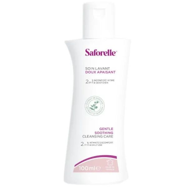 SAFORELLE 100ml Soin Lavant doux - Hygiène Intime et Corporelle - Muqueuses, Peaux Irritées