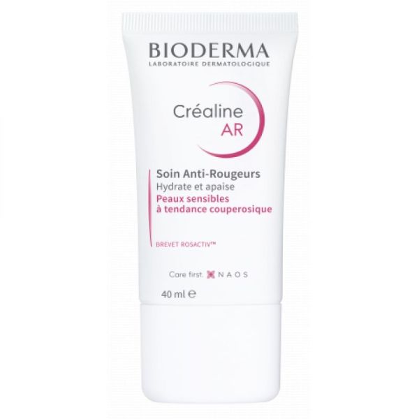 BIODERMA Créaline AR Anti Rougeurs 40ml - Soin pour Peaux Sensibles à Tendance Couperosique