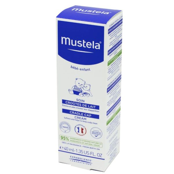 MUSTELA Croûtes de Lait 40ml - Soin Crème Nourrisson