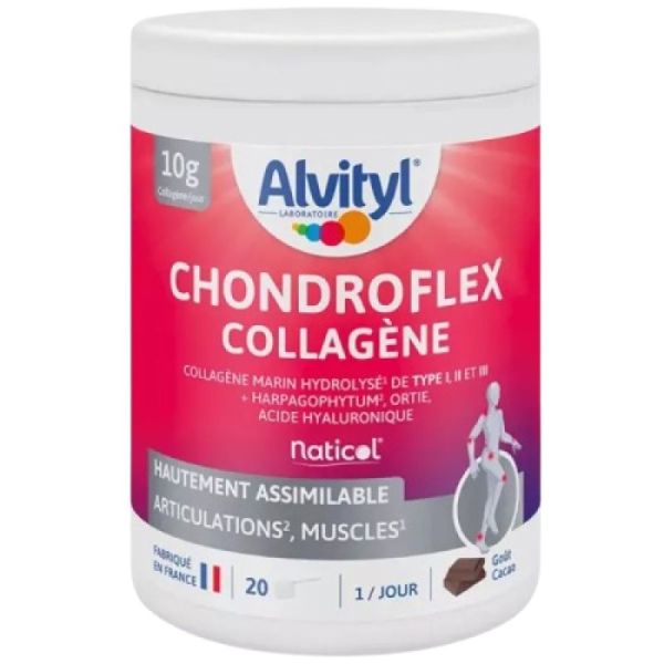 ALVITYL - CHONDROFLEX COLLAGENE - GOUT CACAO - 220G