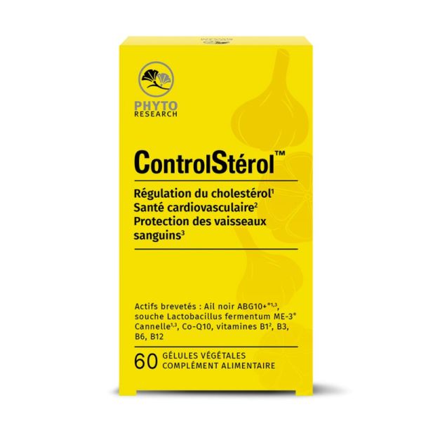 CONTROLSTEROL 60 Gélules - Régulation du Cholestérol, Santé Cardiovasculaire