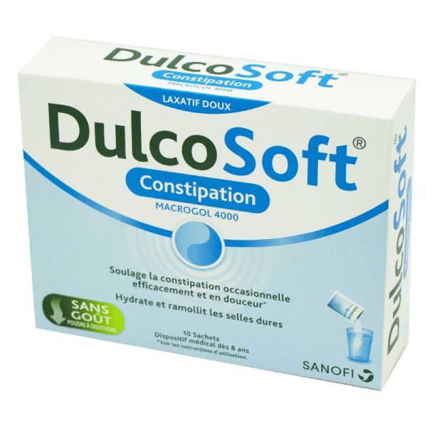 DULCOSOFT CONSTIPATION Laxatif Doux 10 Sachets - Macrogol 4000 - Constipation Occasionnelle