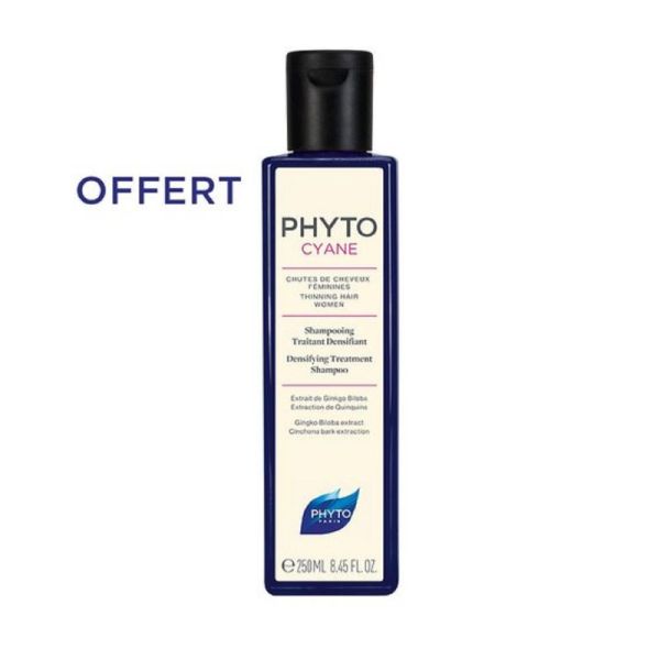 PHYTOCYANE Coffret Traitement Antichute Femme 12x 7.5ml - Shampooing 250ml OFFERT