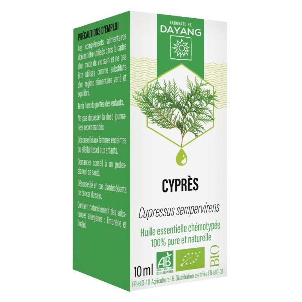 DAYANG BIO Huile Essentielle Chémotypée CYPRES 10ml - Cupressus sempervirens