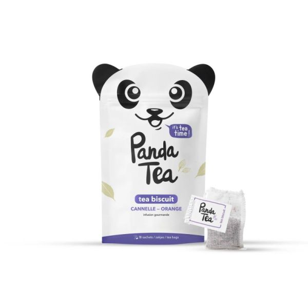 PANDA TEA - Tea biscuit - Cannelle / orange - 18 sachets