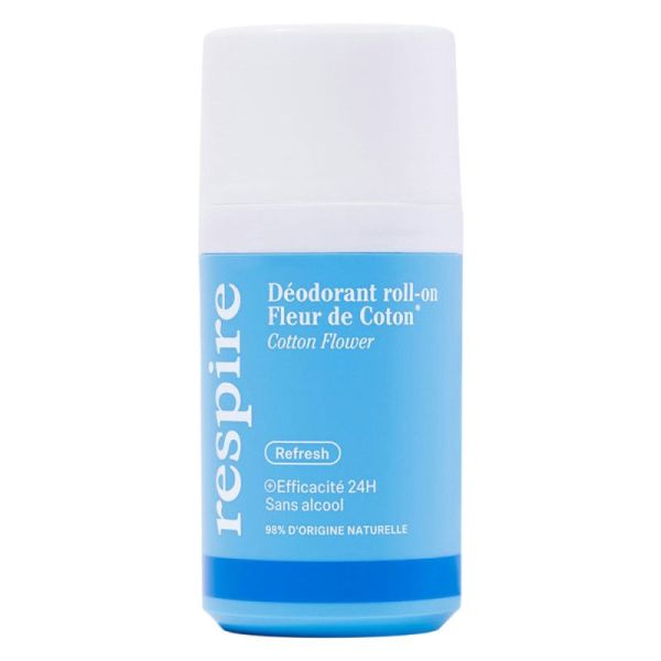 Respire déodorant roll-on Fleur de Coton bio 50 g