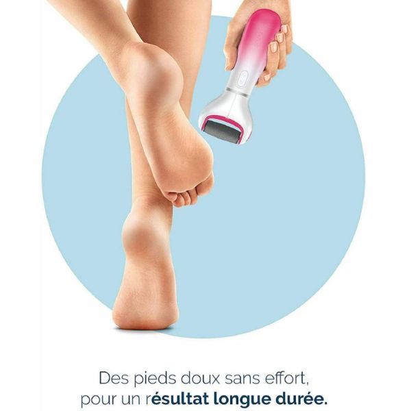 SCHOLL VELVET SMOOTH ROSE - Râpe électrique Express PEDI Anti Callosités - Bte/1