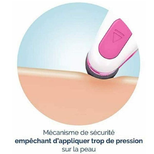 SCHOLL VELVET SMOOTH ROSE - Râpe électrique Express PEDI Anti Callosités - Bte/1