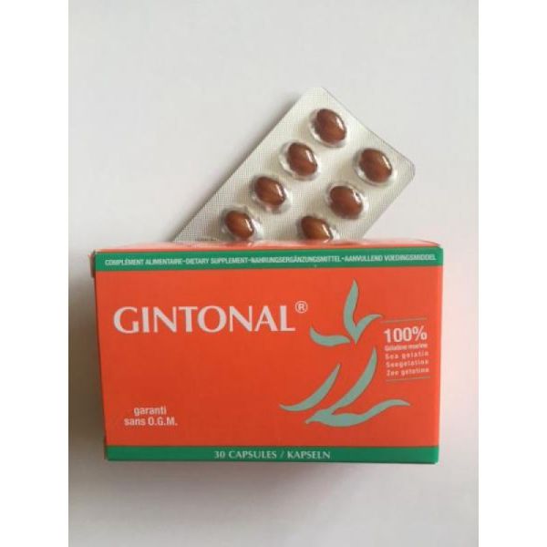 GINTONAL 30 Capsules - Fatigues Physiques ou Intellectuelles