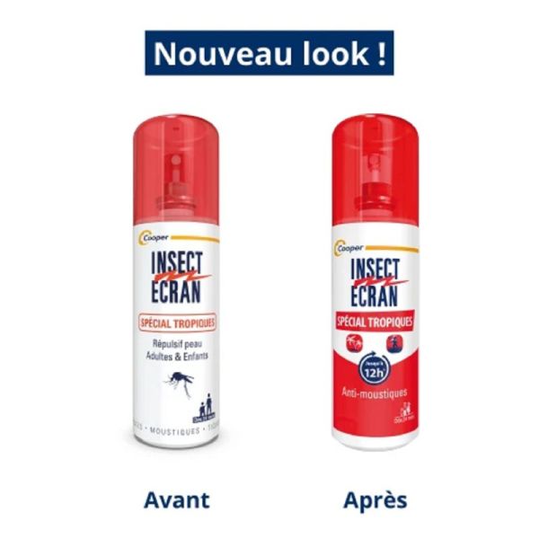 INSECT ECRAN Spécial Tropiques 75ml - Répulsif Peau Dès 24 Mois