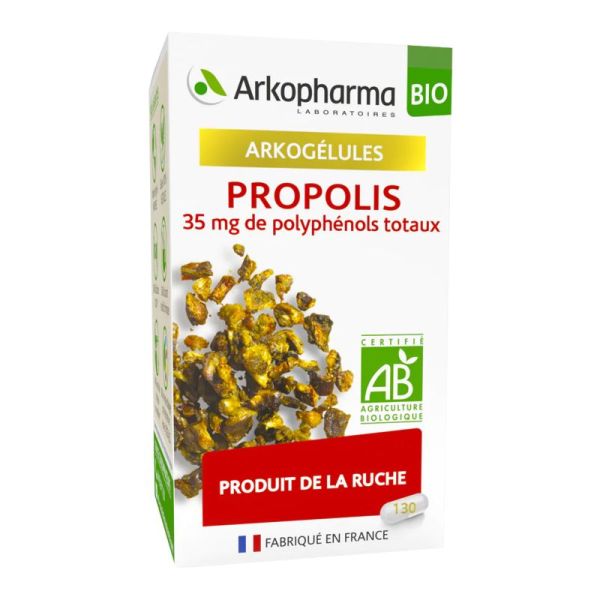 ARKOGELULES BIO Propolis 35mg de Polyphénols Totaux - Bte/130 - Produit de la Ruche