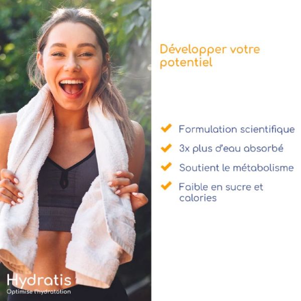HYDRATIS Citron et Fleurs de Sureau 20 Pastilles Effervescentes - Optimise l' Hydratation