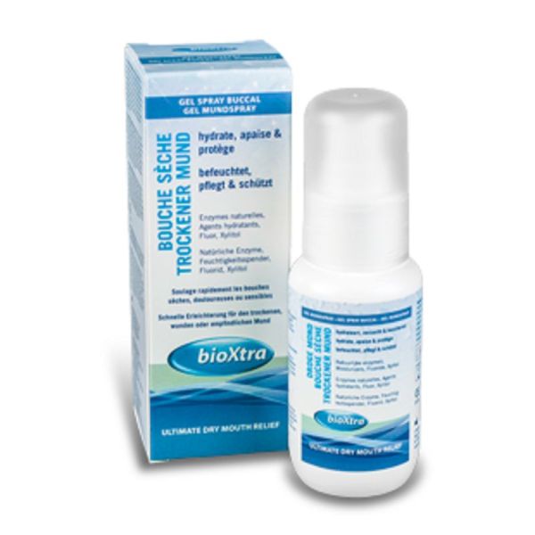 BIOXTRA Bouche Sèche Spray Buccal Fluoré 50ml - Xérostomie, Halitose, Plaque Dentaire