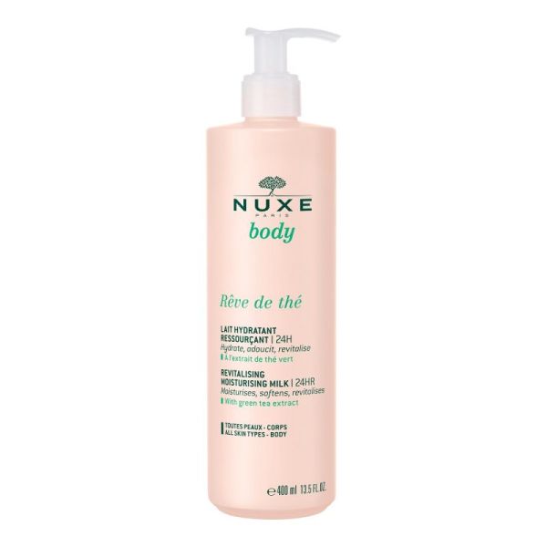 NUXE BODY REVE DE THE Lait Hydratant Ressourçant 400ml - Au thé Vert