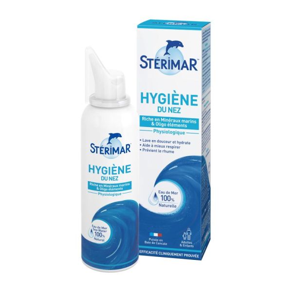 STERIMAR HYGIENE DU NEZ  Physioloque Eau de Mer riche en Minéraux Marins 100 ml